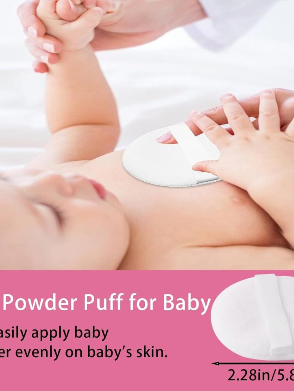 Body Powder Puff and Container, 3.15" Portable Empty Body Powder Container for B - Picture 7 of 8